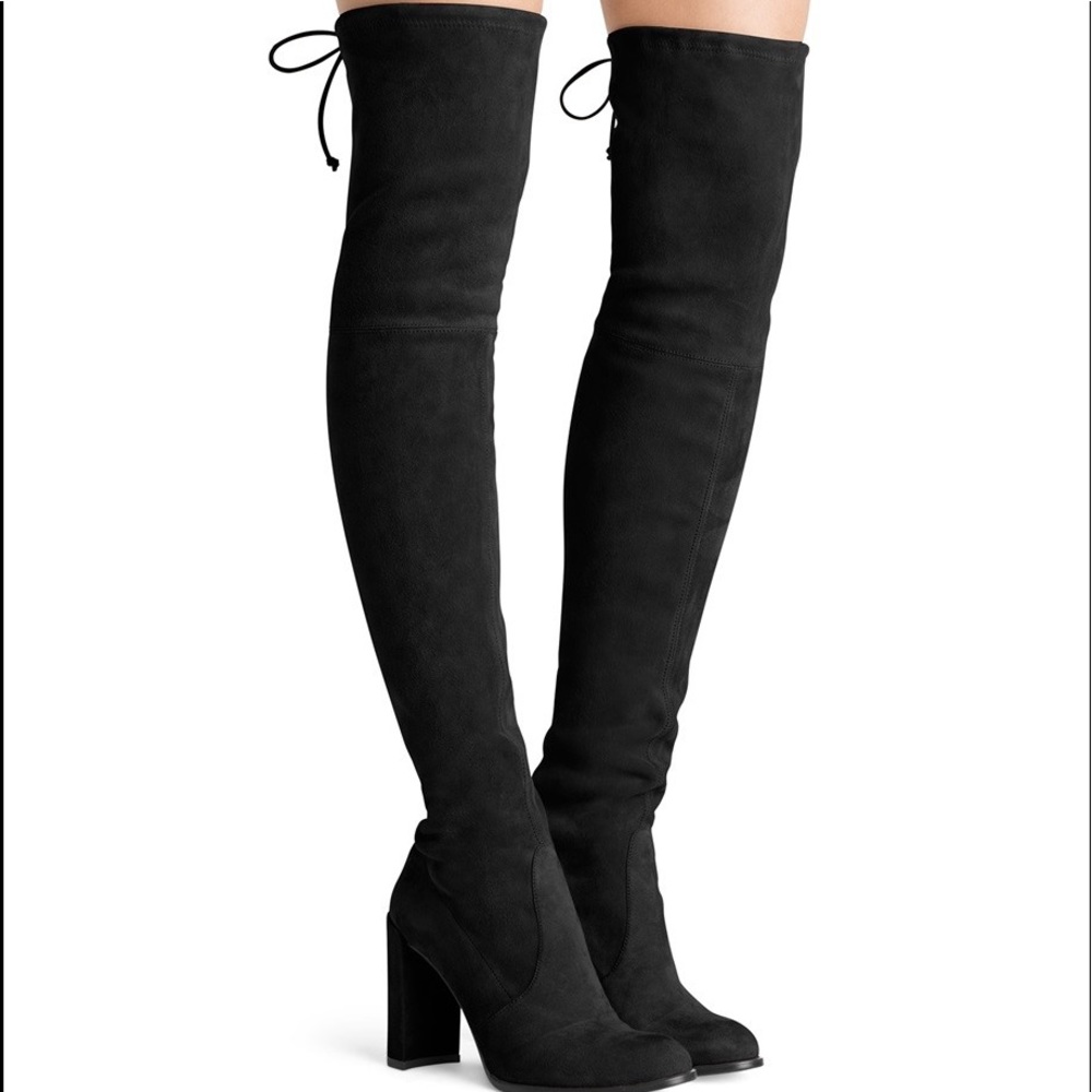 Stuart Wetzman New black suede over the knee. Sz 9